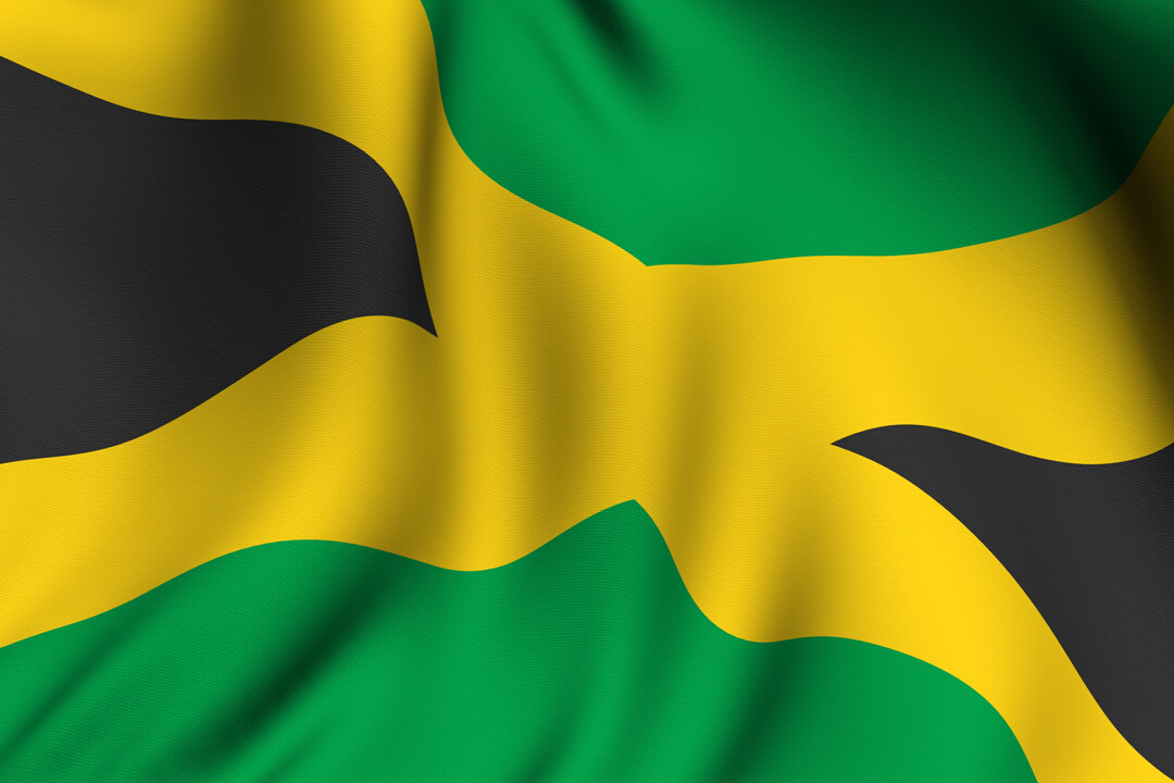 Rendered Jamaican Flag